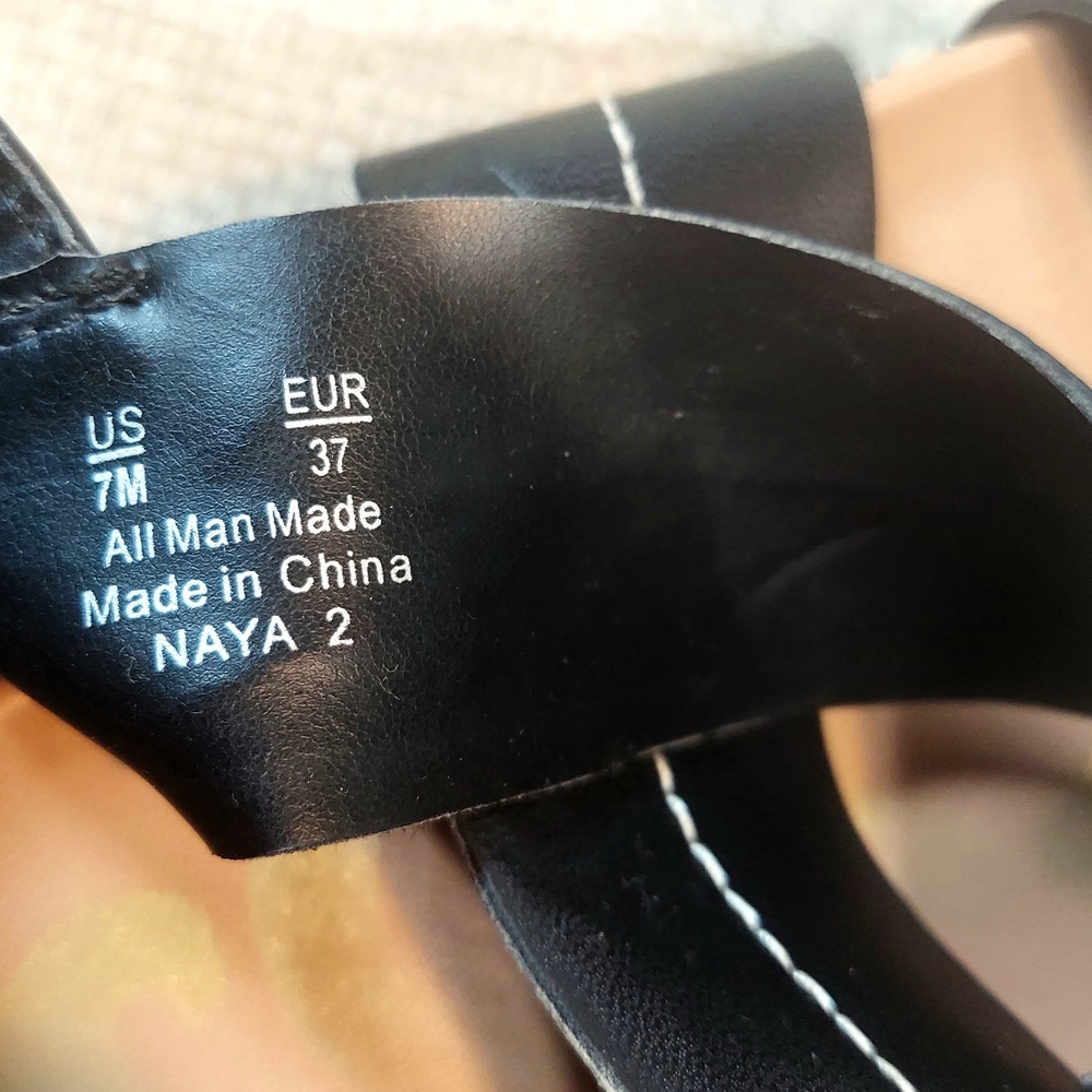 Women's Circus By Sam Edelman Naya Black Strappy Espadrille Platform Sandals - Picture 7 of 8